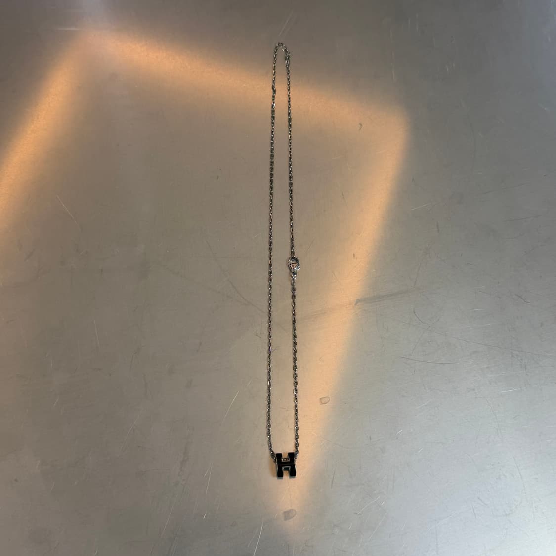 [리오브] 에르메스 미니 팝아슈 누아 펜던트 목걸이 상품이미지4