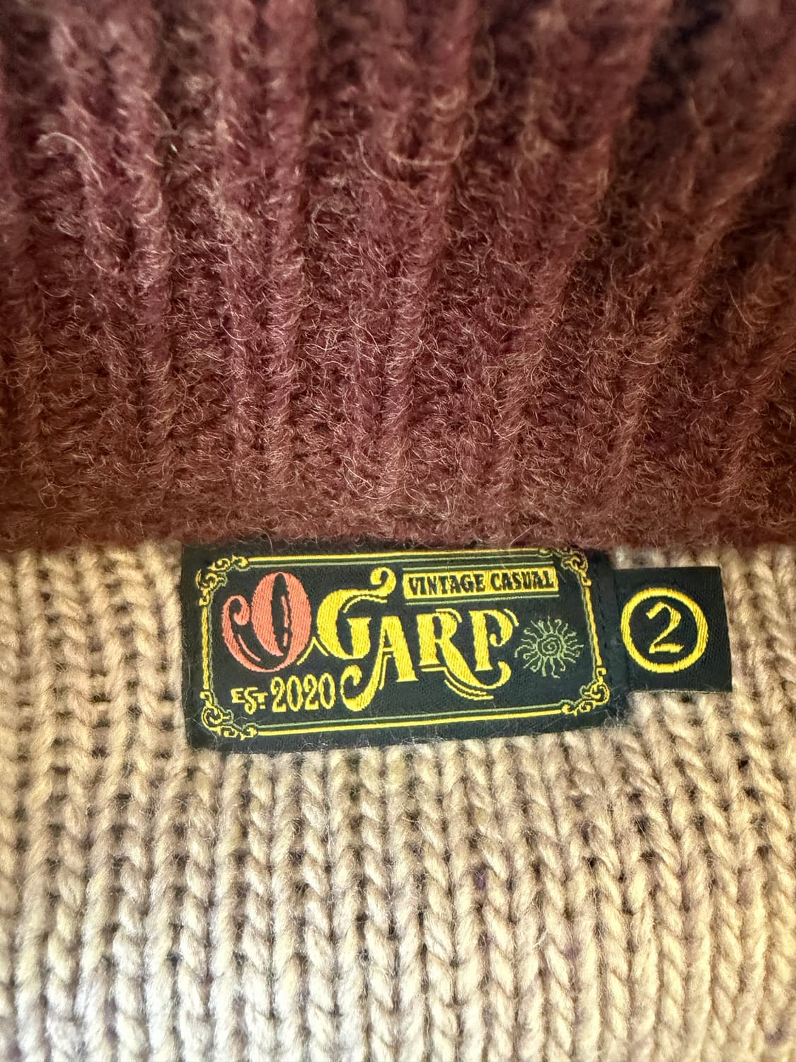 오가프 울프 코위찬 니트집업2사이즈 상품이미지3