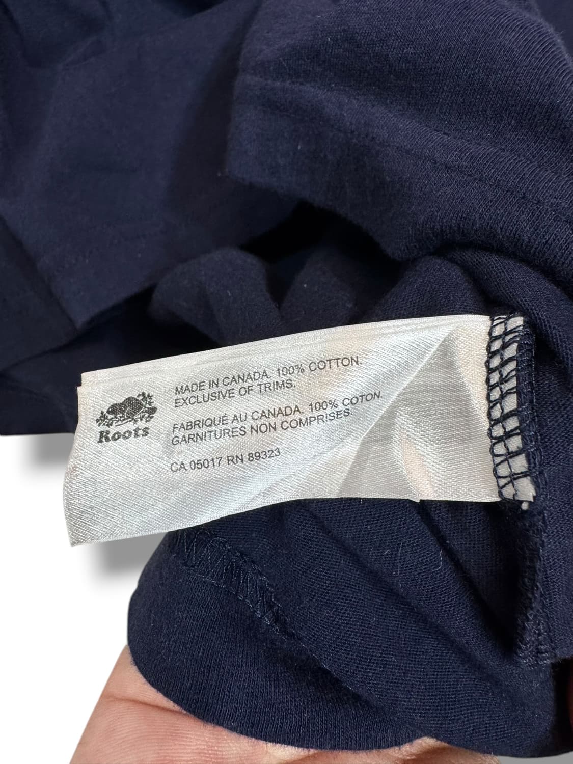 루츠 Roots 네이비 티셔츠 made in CANADA (S)   상품이미지6