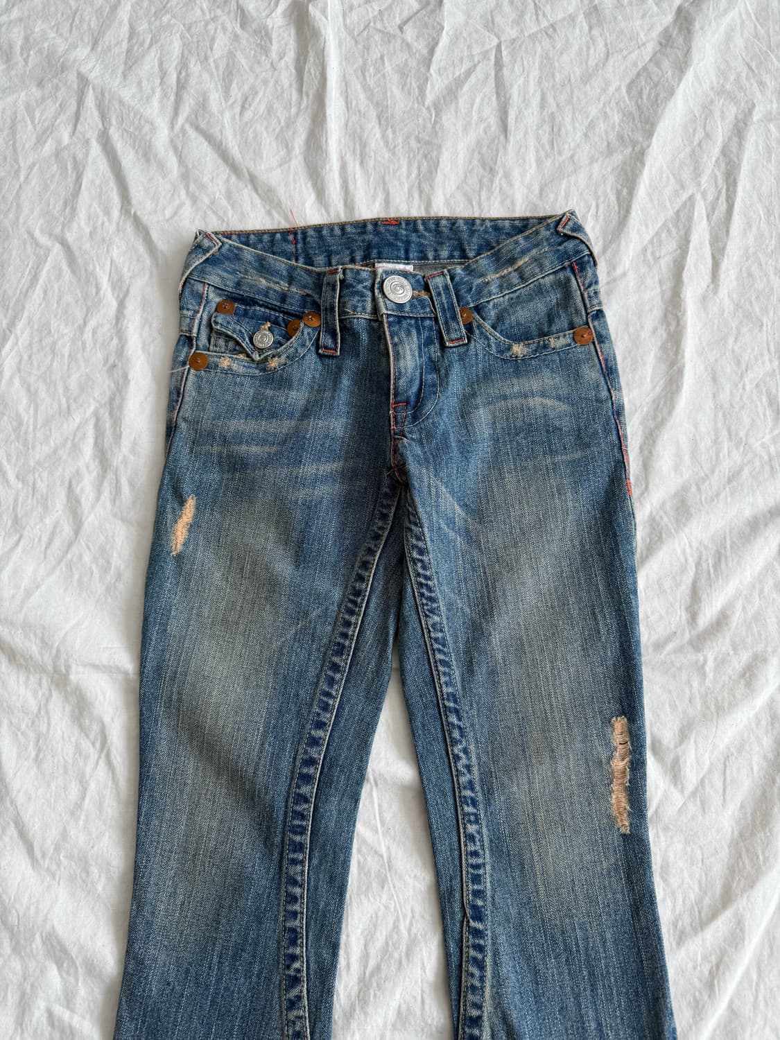 트루릴리전 로우라이즈 부츠컷 데님팬 상품이미지3