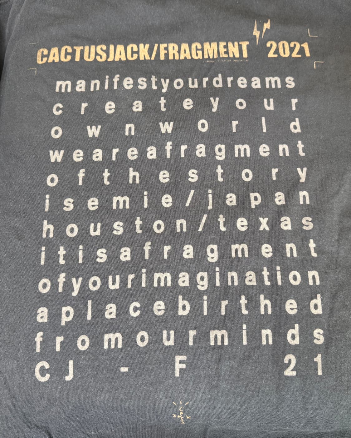 [XXL] 트래비스 스캇 캑터스잭 프라그먼트 티셔츠 블랙 상품이미지6