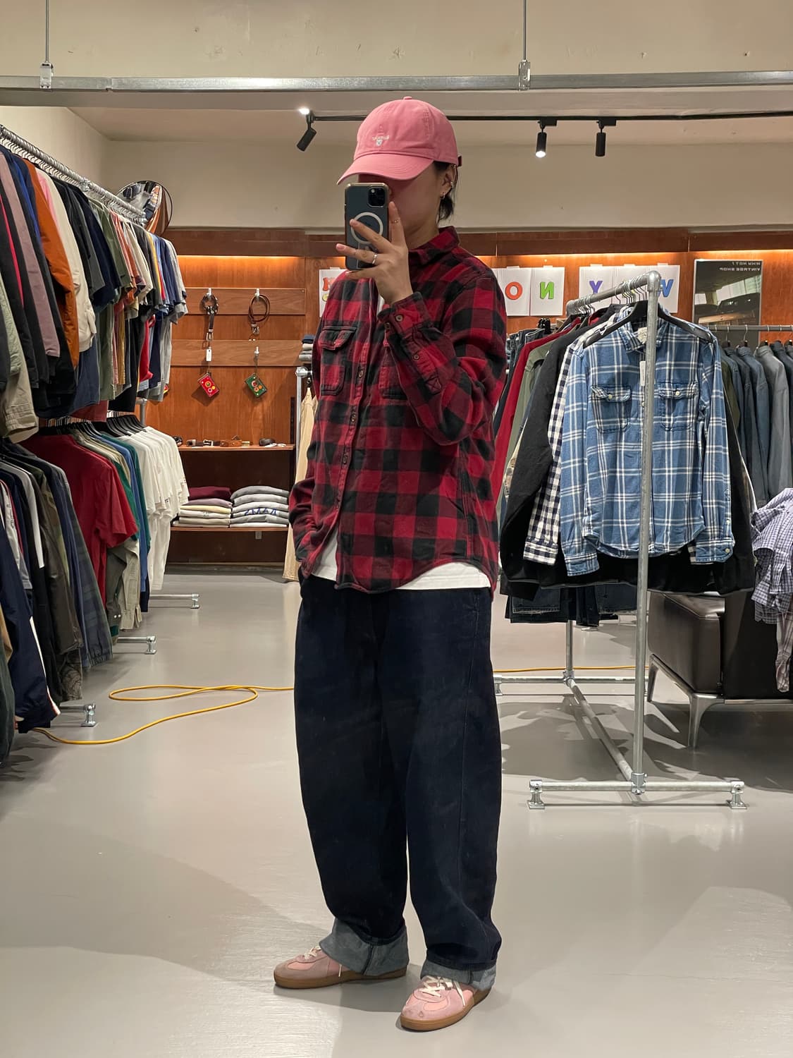 빈티지 체크 플란넬 셔츠   상품이미지5