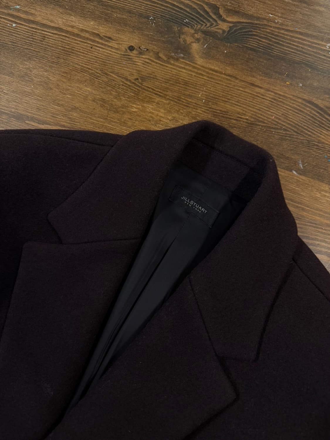 질스튜어트 펠트울 체스터필드 코트 100 상품이미지5