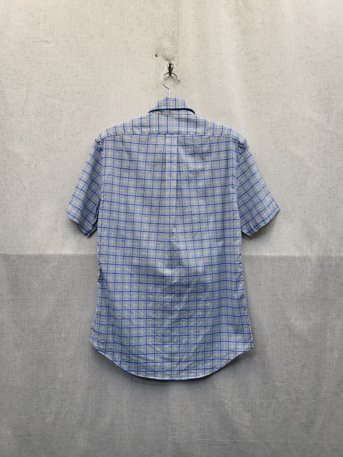 폴로 랄프로렌 체크 반팔 셔츠 블루 상품이미지2