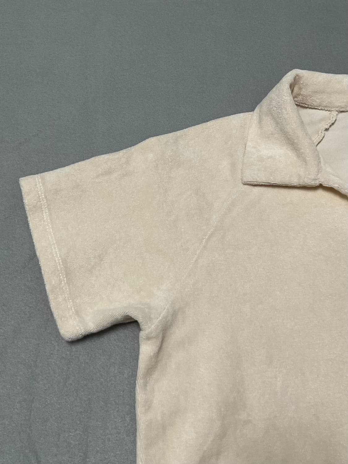 아이보리 테리 티셔츠 상품이미지3