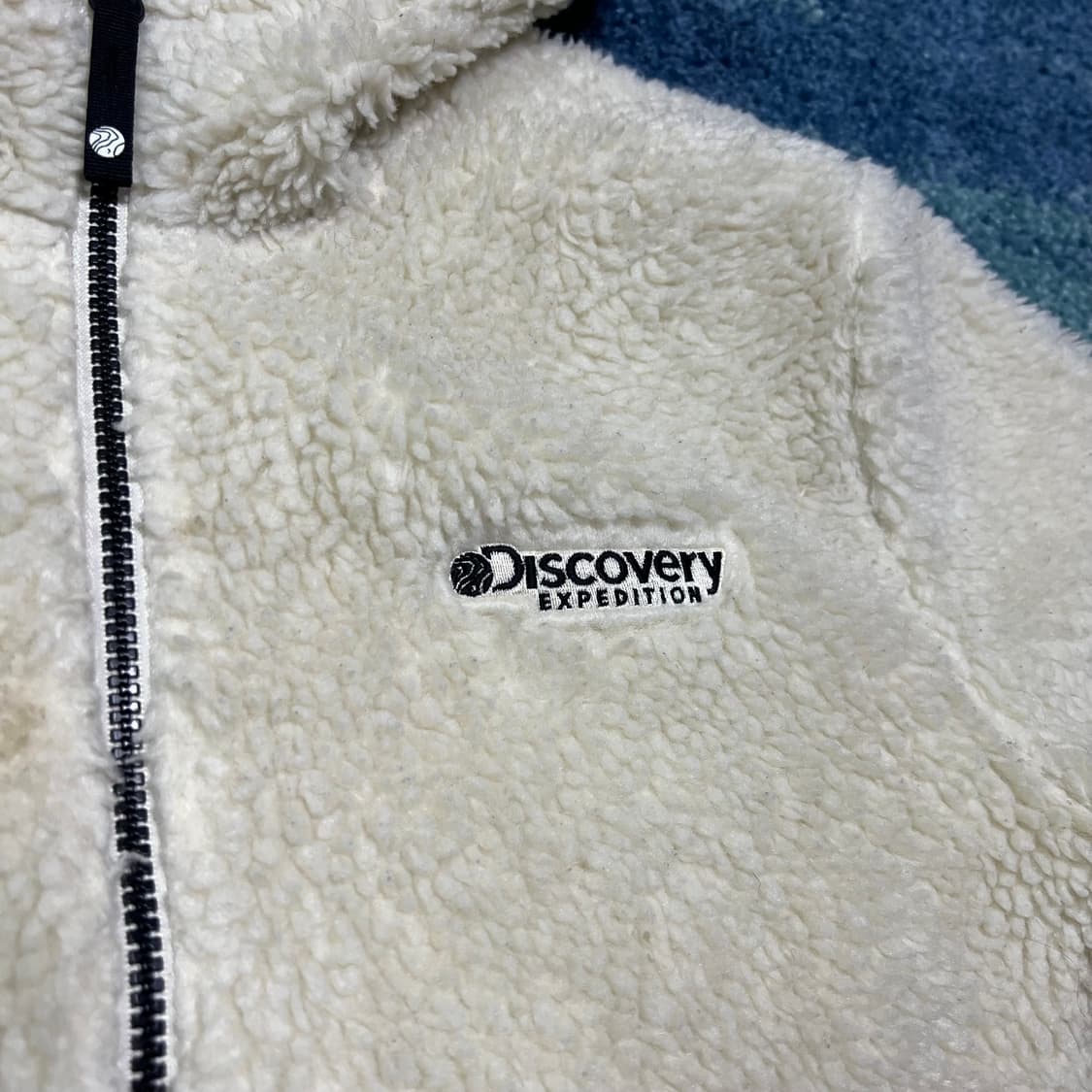 디스커버리 후리스 후드집업 아이보리 상품이미지4