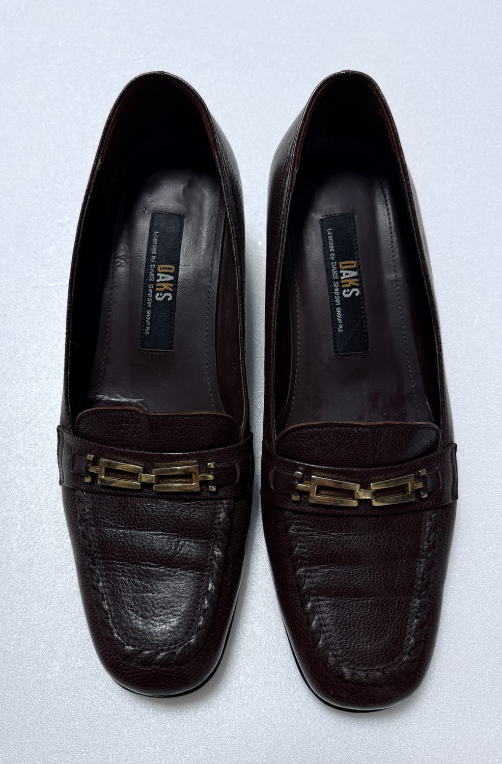 닥스 DAKS 가죽 로퍼 힐 / 브라운 240 상품이미지4