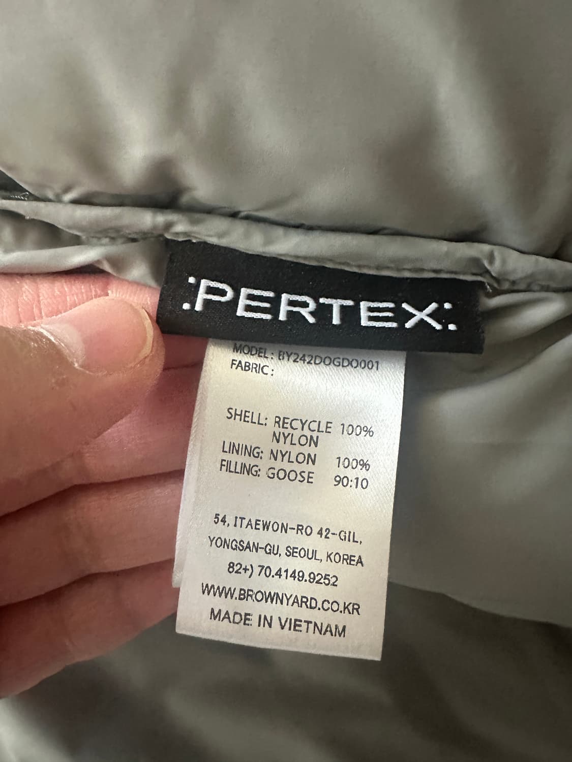 브라운야드 에베레스트 구스다운 올리브 그레이 5사이즈 상품이미지4