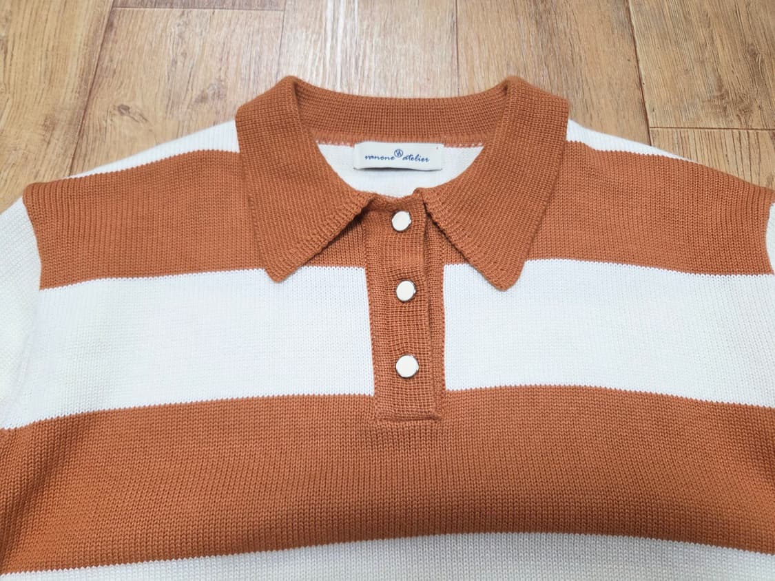 반원아틀리에(VANONE ATELIER) 럭비 카라니트 프리사이즈 새상품 상품이미지4