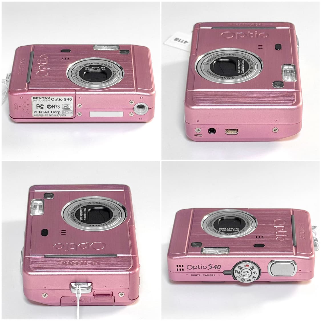 펜탁스 옵티오 S40 베이비핑크 빈티지디카 상품이미지5
