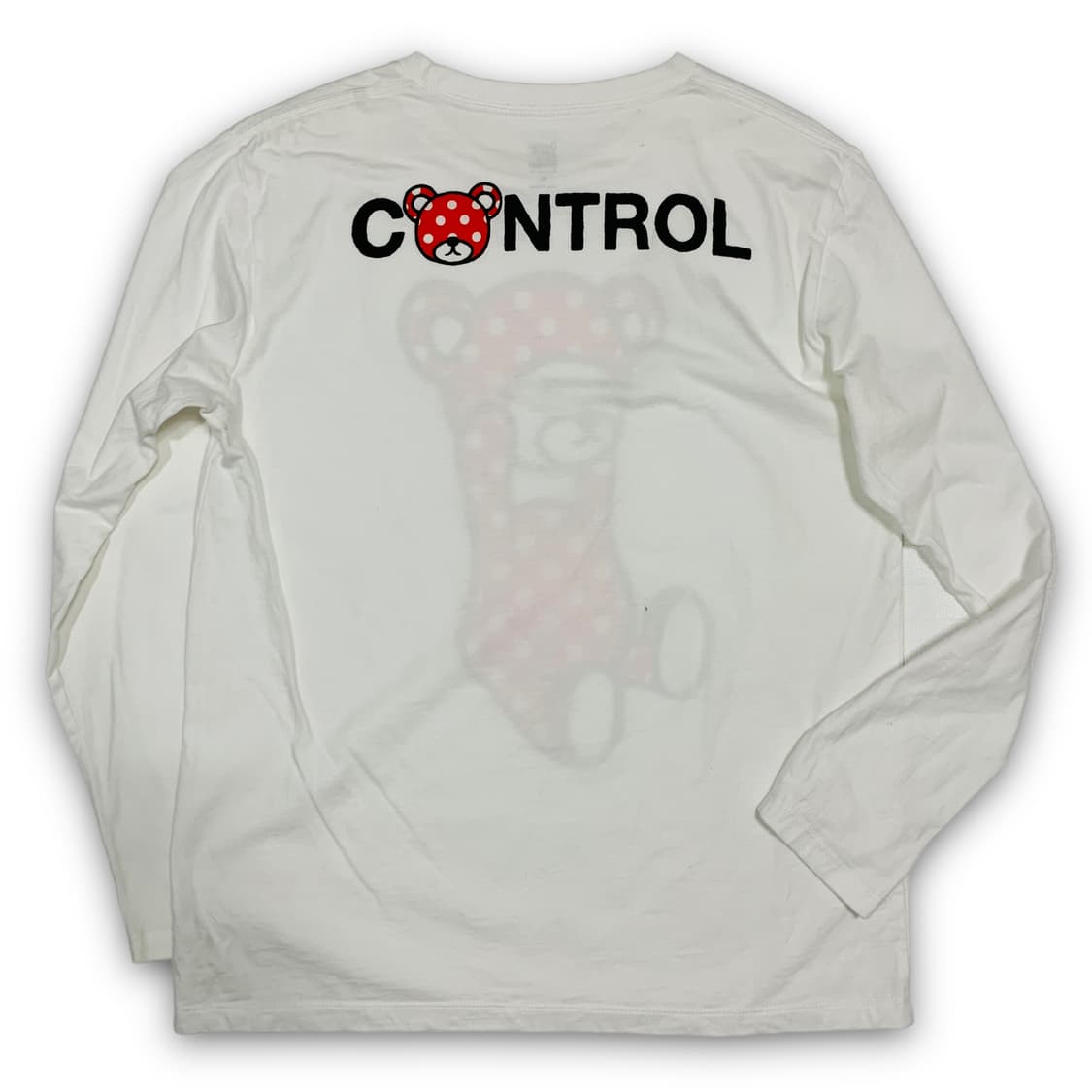 Control 도트 베어 아트 화이트 롱 슬리브 상품이미지3