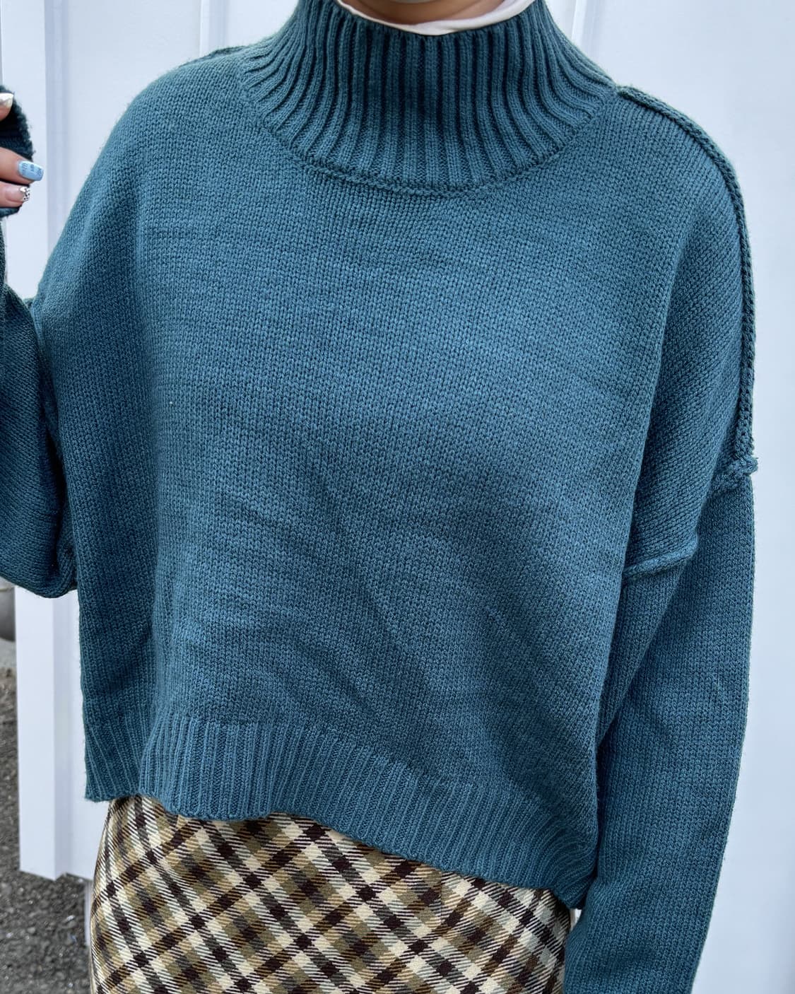 일본빈티지 GRL 오버핏 크롭 니트 상품이미지2