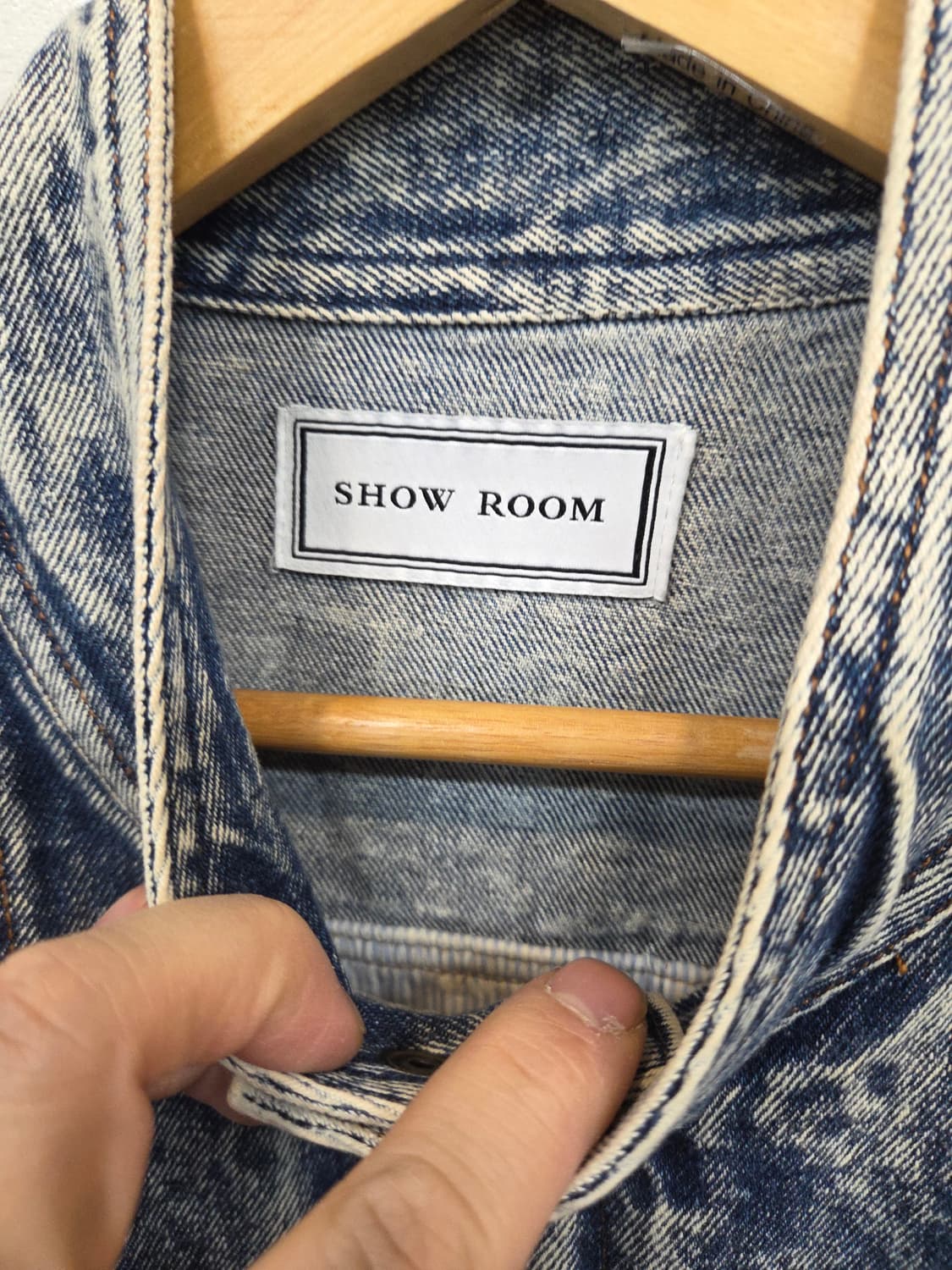 빈티지 쇼룸 돌청 빈티지워싱 데님자켓 대략 95 m 오버핏 상품이미지3