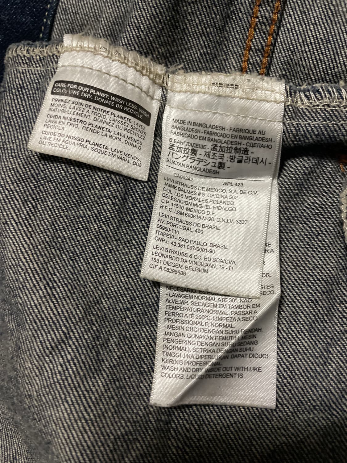 리바이스 72334 타입3 데님 트러커 청자켓 인디고 상품이미지7