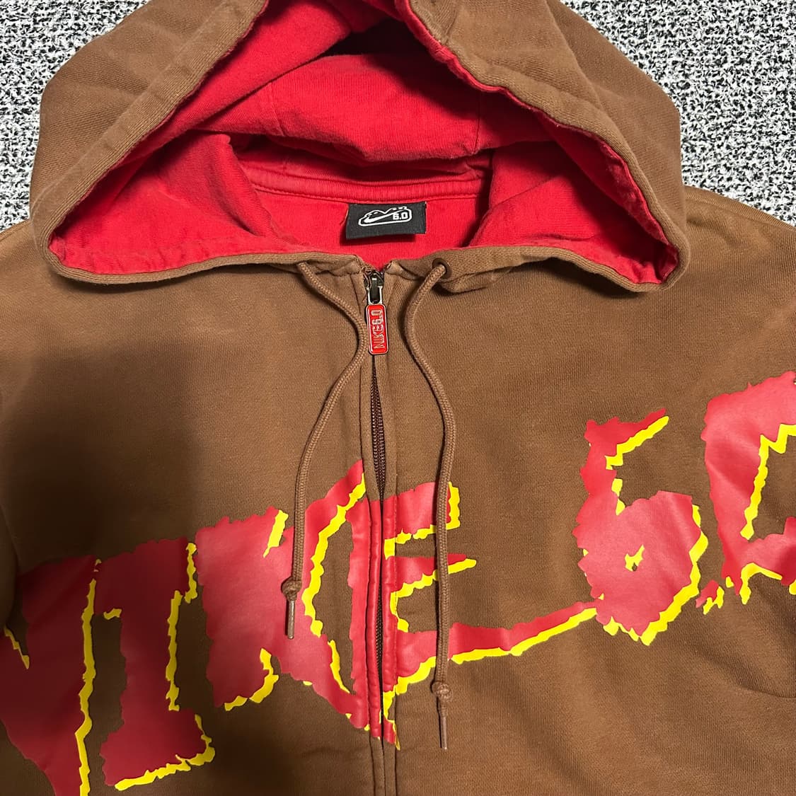 (100) 나이키 6.0 올드스쿨 브라운 후드집업 상품이미지2