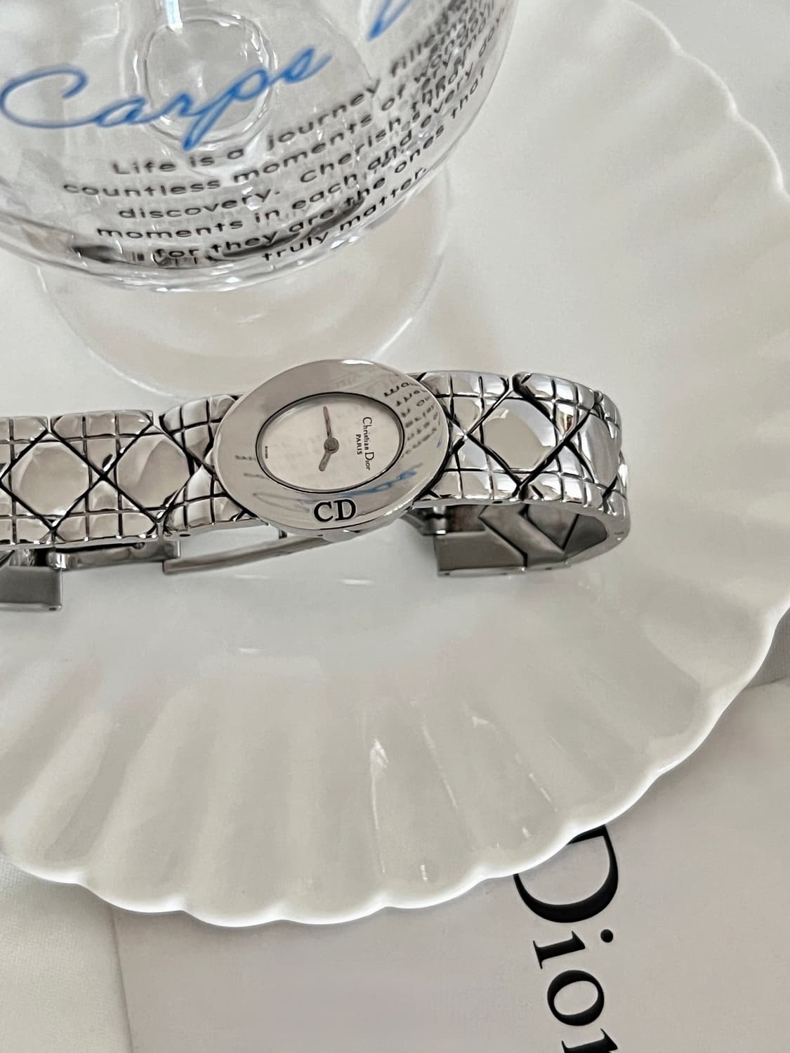 디올 까나쥬 패턴 브레이슬릿 시계 / 정품감정. 케어 상품이미지8
