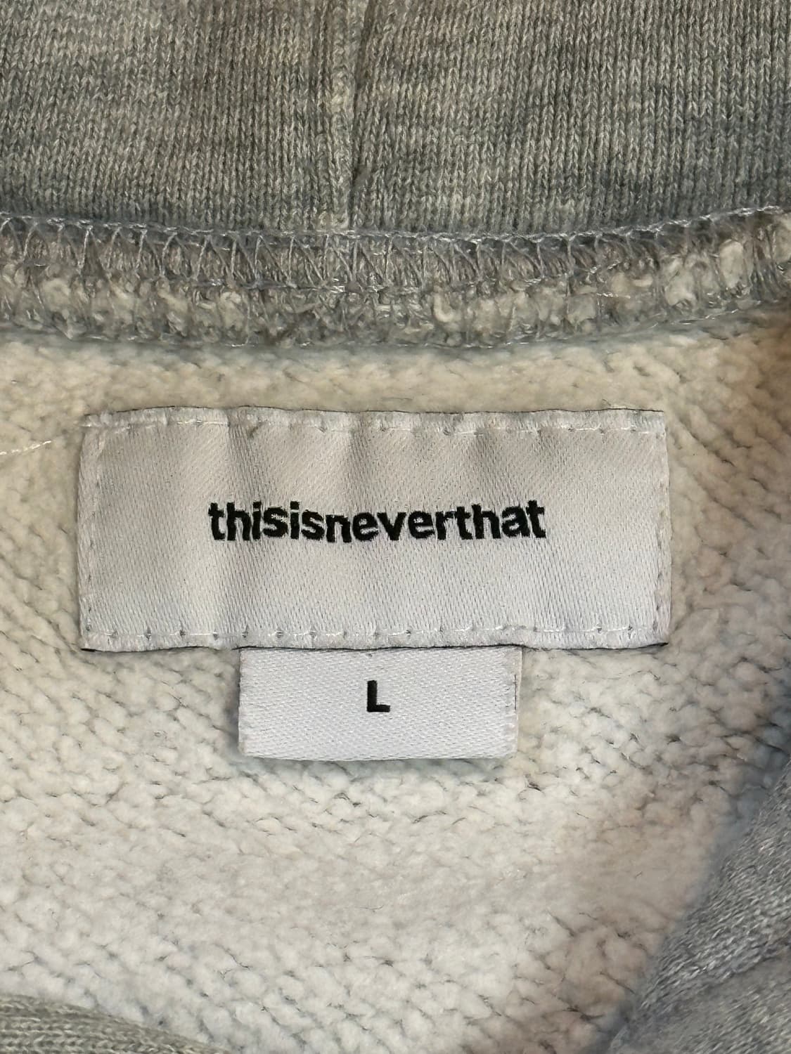 디스이즈네버댓 아치로고 후드티 그레이 상품이미지7