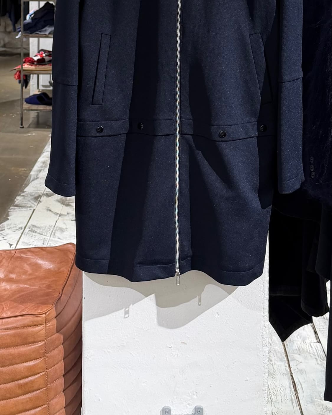 알렉산더 맥퀸 네이비블루 롱 후디 자켓 상품이미지5