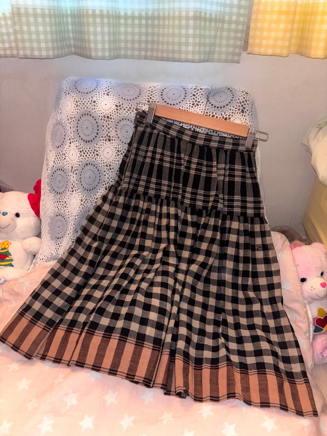 체크 스커트 상품이미지1