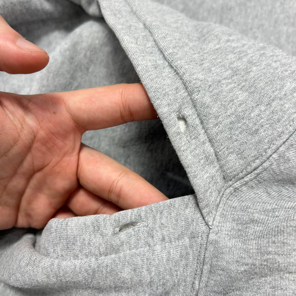 스투시 스탁 자수로고 그레이 후드(XL) 상품이미지9