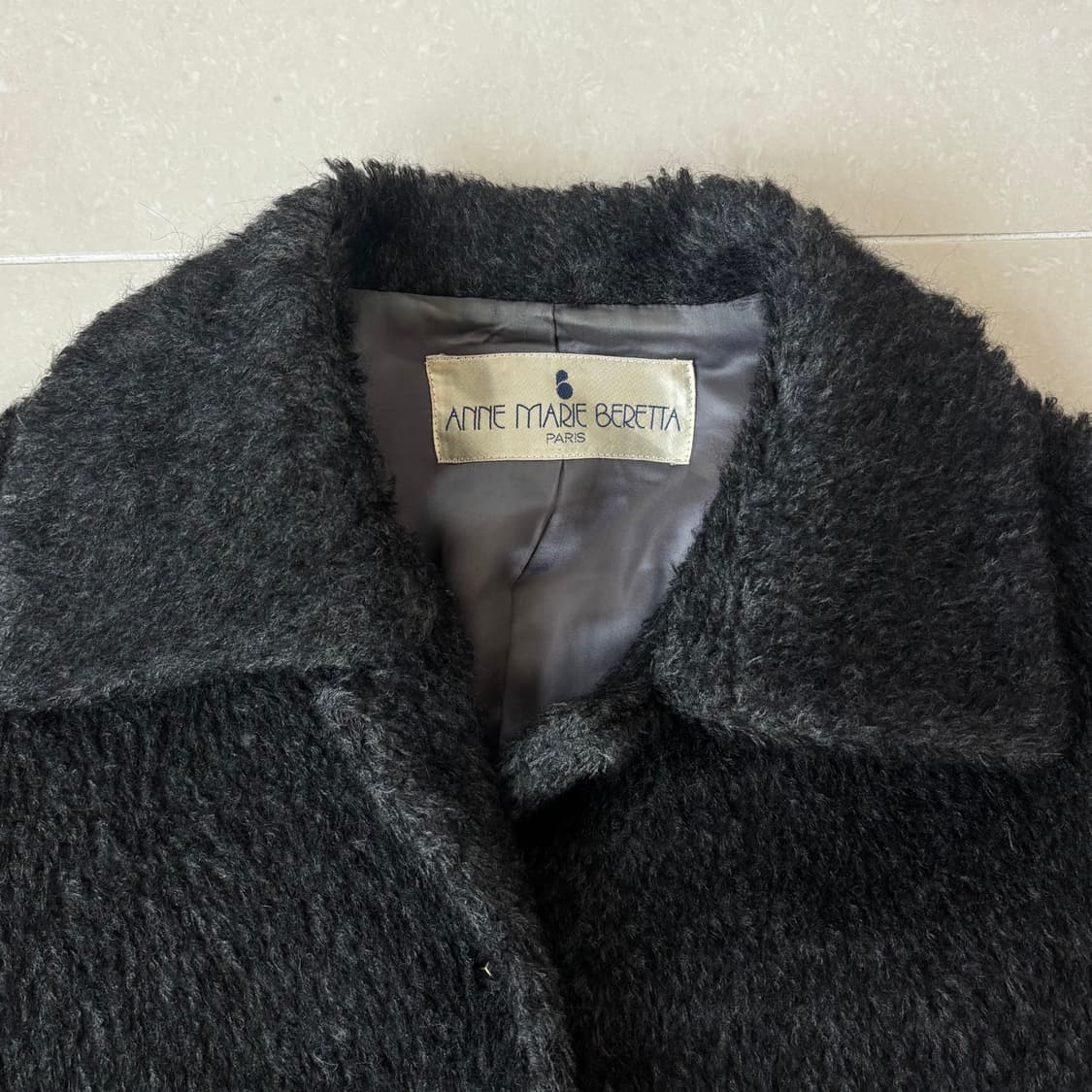 Anna Marie Beretta 안나마리베레타 80s 그레이모헤어 코트 상품이미지2