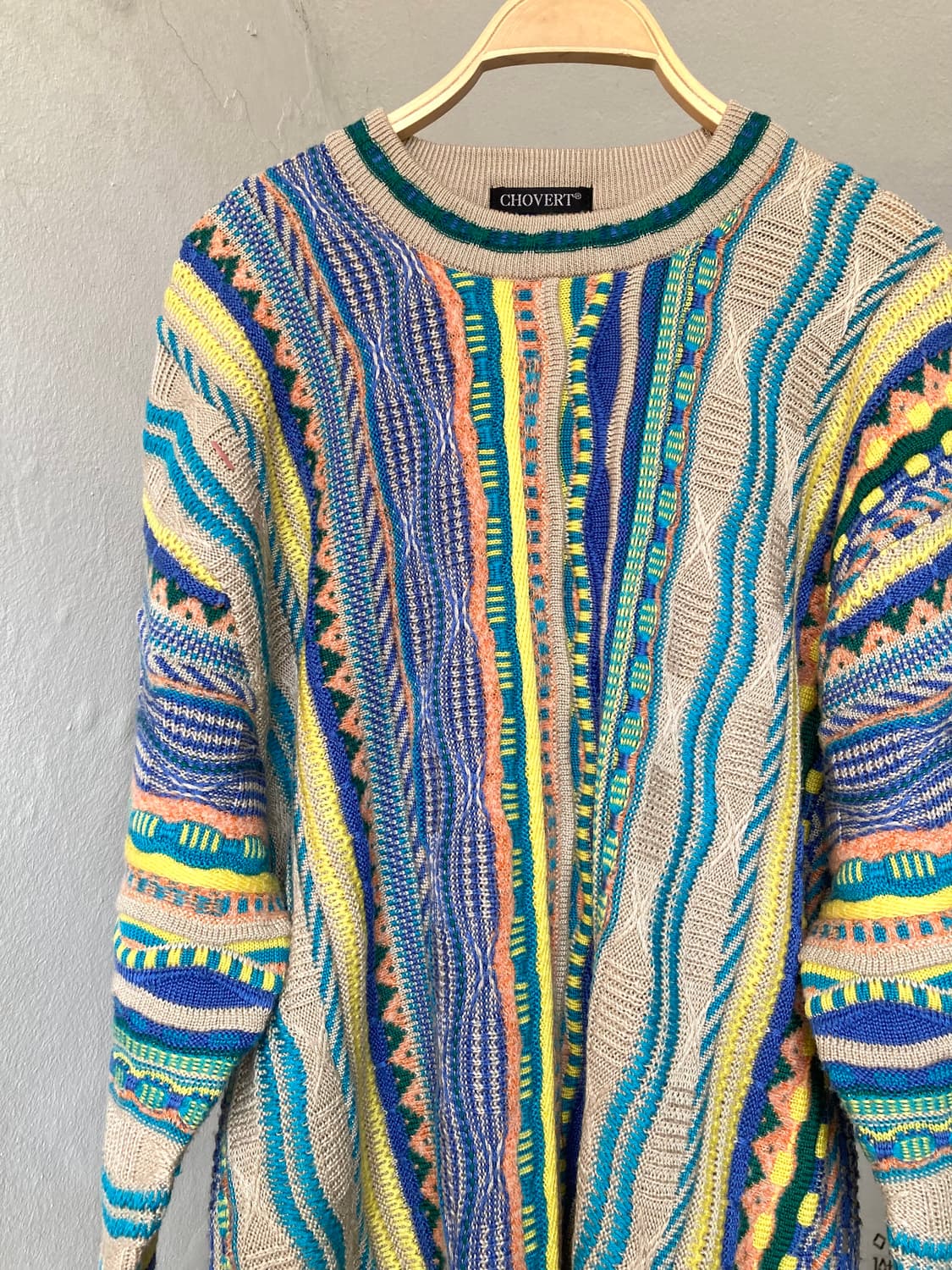 울 케이블 미쏘니st 패턴 니트 상품이미지2