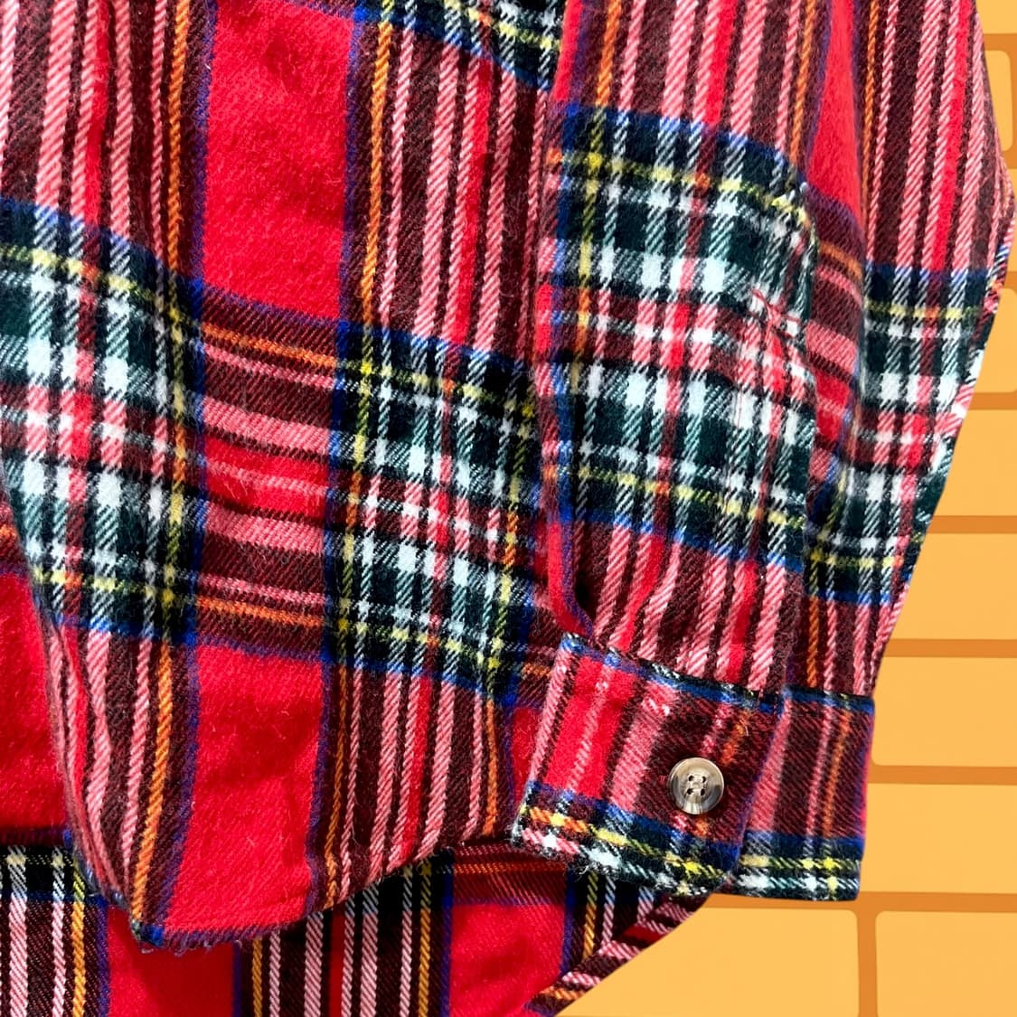 재패니즈 빈티지 밥 칵스 플란넬 체크 셔츠 (L) 상품이미지4