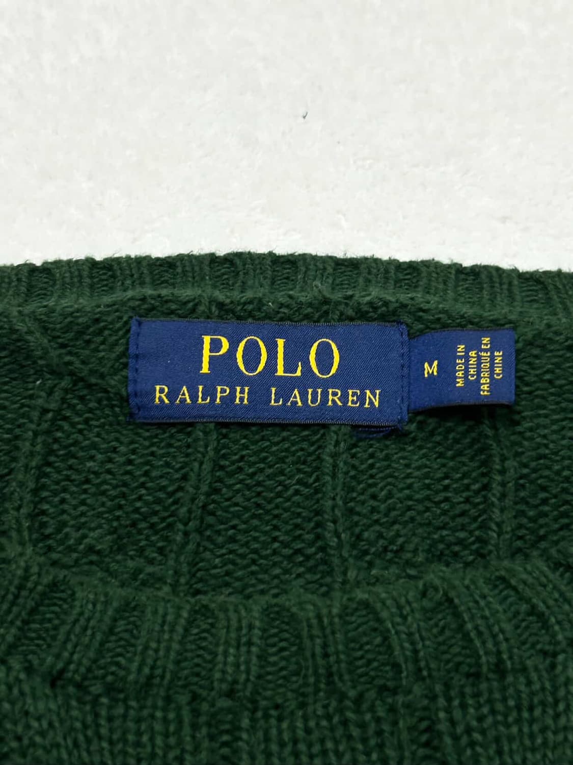 폴로 네이비포니 딥그린 케이블 니트 상품이미지6