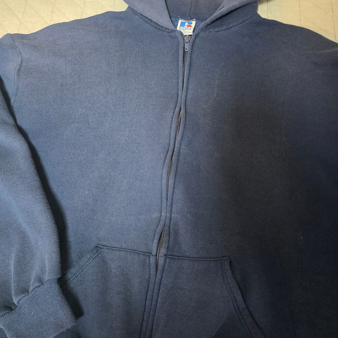 [XL] 90s 러셀 애슬레틱 후드집업 네이비 페이드굿컨디션 ver.13 상품이미지3