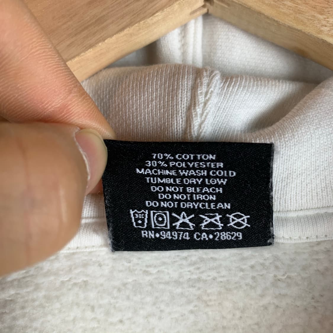 Stussy (스투시) 월드 투어 화이트 스웻 후드티 상품이미지6