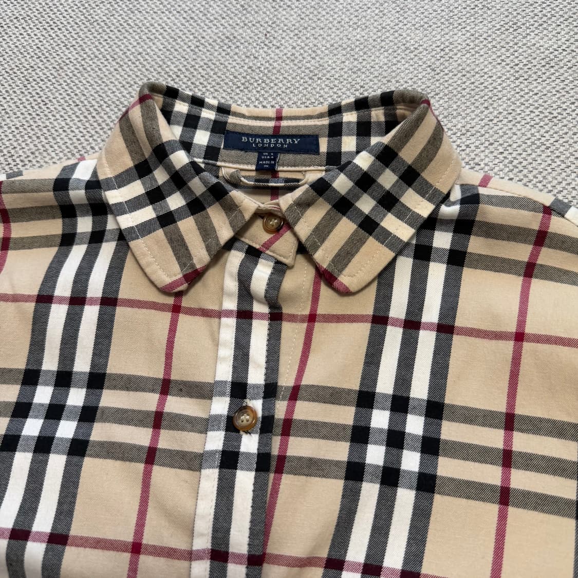 버버리 우먼스 노바 체크 반팔 셔츠 상품이미지2