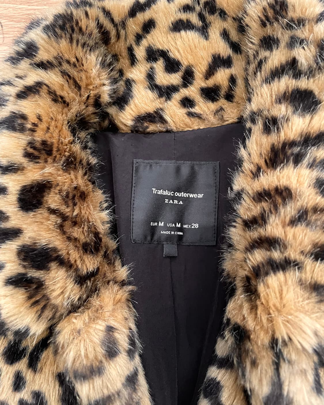 자라 레오파드 퍼 코트 M 상품이미지3
