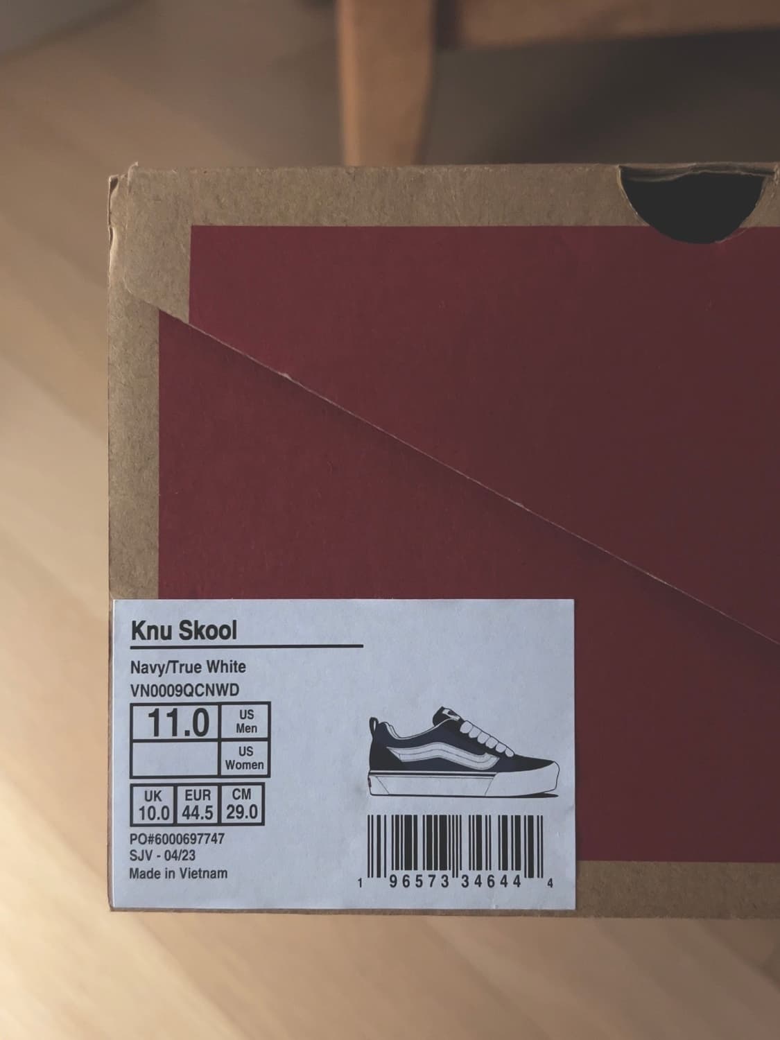 [Vans] 반스 뉴스쿨 네이비/트루화이트 새상품 290 상품이미지5