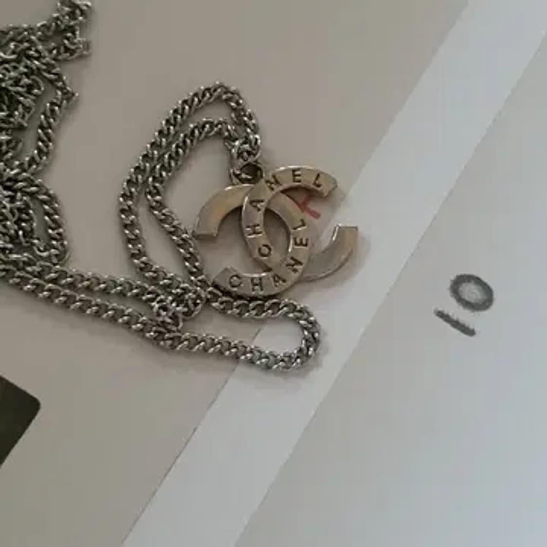  샤넬 정품 빈티지 업사이클링 남자 목걸이 남여공용 상품이미지1