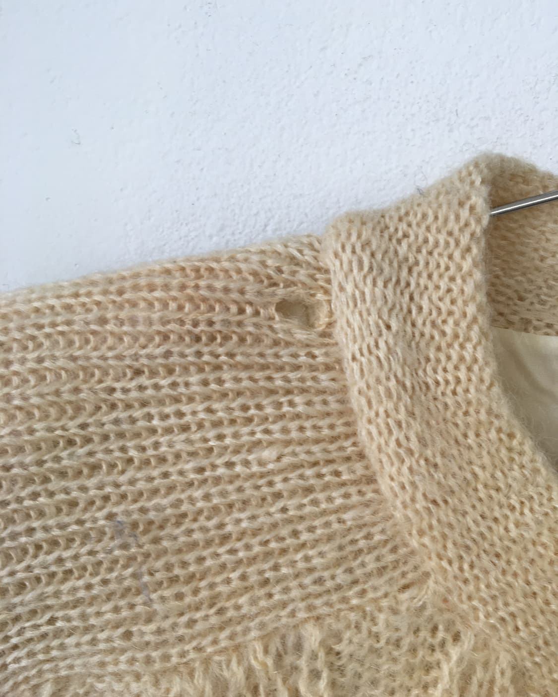 Punching pattern knit cardigan 상품이미지4