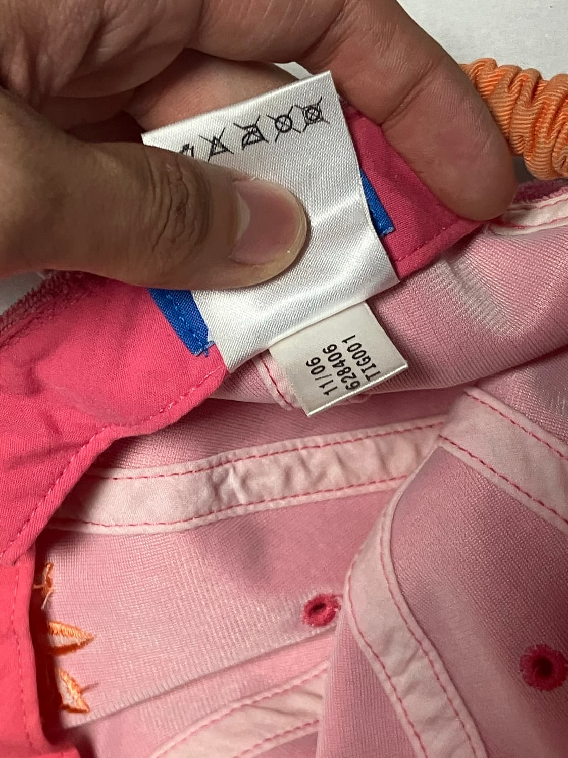 아디다스 빈티지 자수로고 타올 핑크 볼캡 상품이미지5