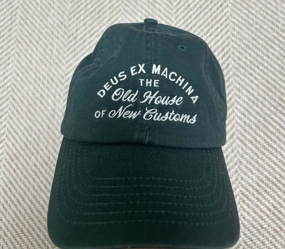 [새상품] 데우스 CLASSIC DAD CAP OLD HOUSE 워크그린 상품이미지2
