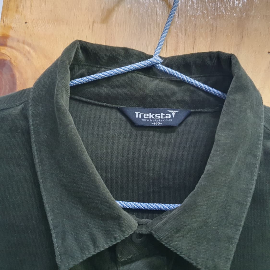 트랙스타 카키색 골지등산남방(105) 상품이미지8