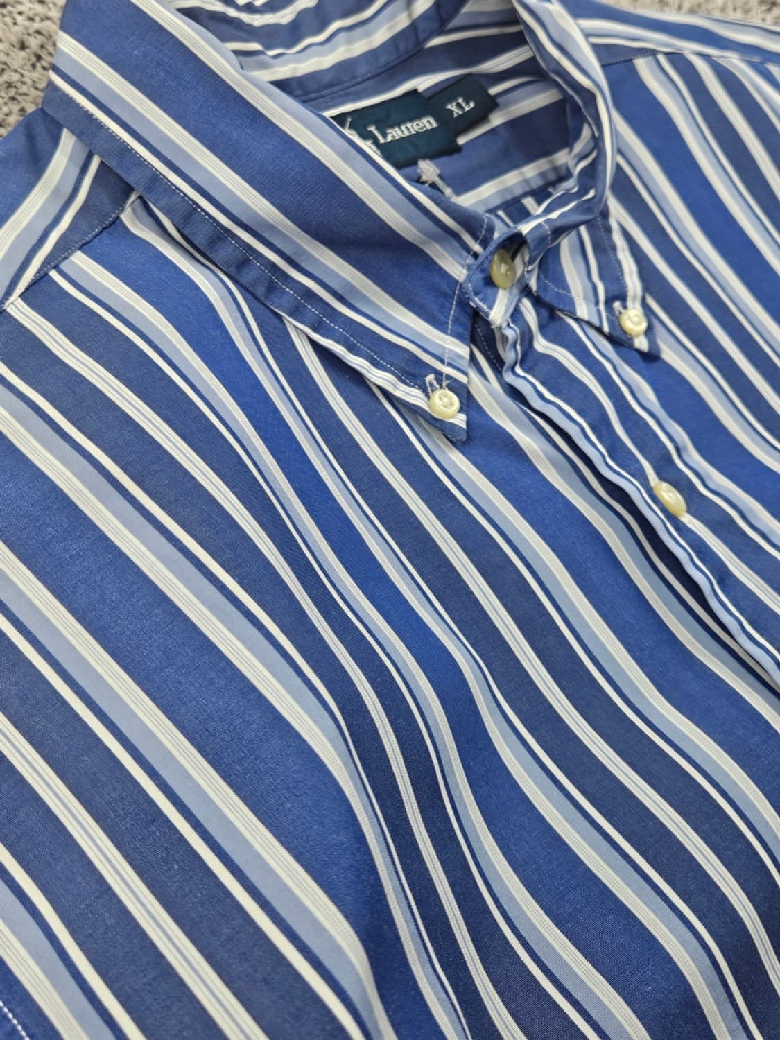 폴로랄프로렌 스트라이프 반팔 셔츠 크롭커스텀 ( XL ) / 11913 상품이미지6