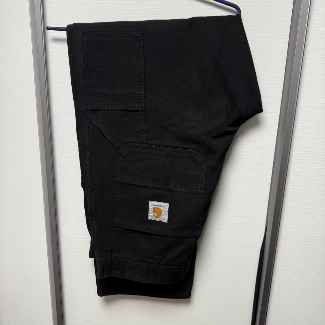 Carhartt WIP 칼하트윕 디어본 캔버스 싱글 니 팬츠 블랙 상품이미지4