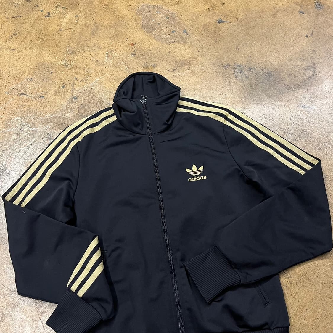 [정품/95] 아디다스 블랙 골드 검골 삼선 트랙탑 져지 b14 상품이미지1