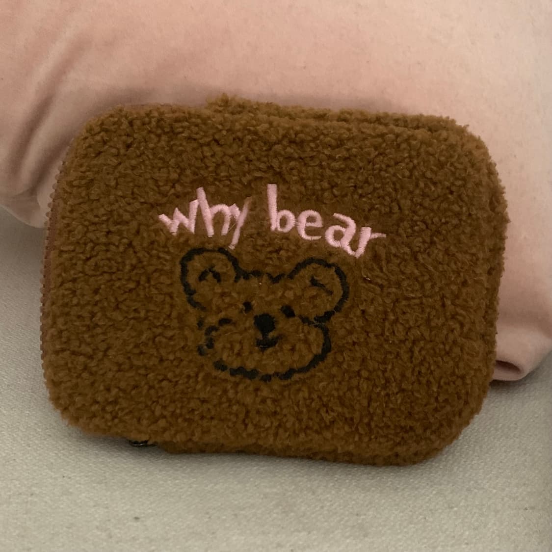 쿨키즈타운 테디 베어 퍼 브라운 이북 리더기 카메라 디카 외장하드 파우치 상품이미지3