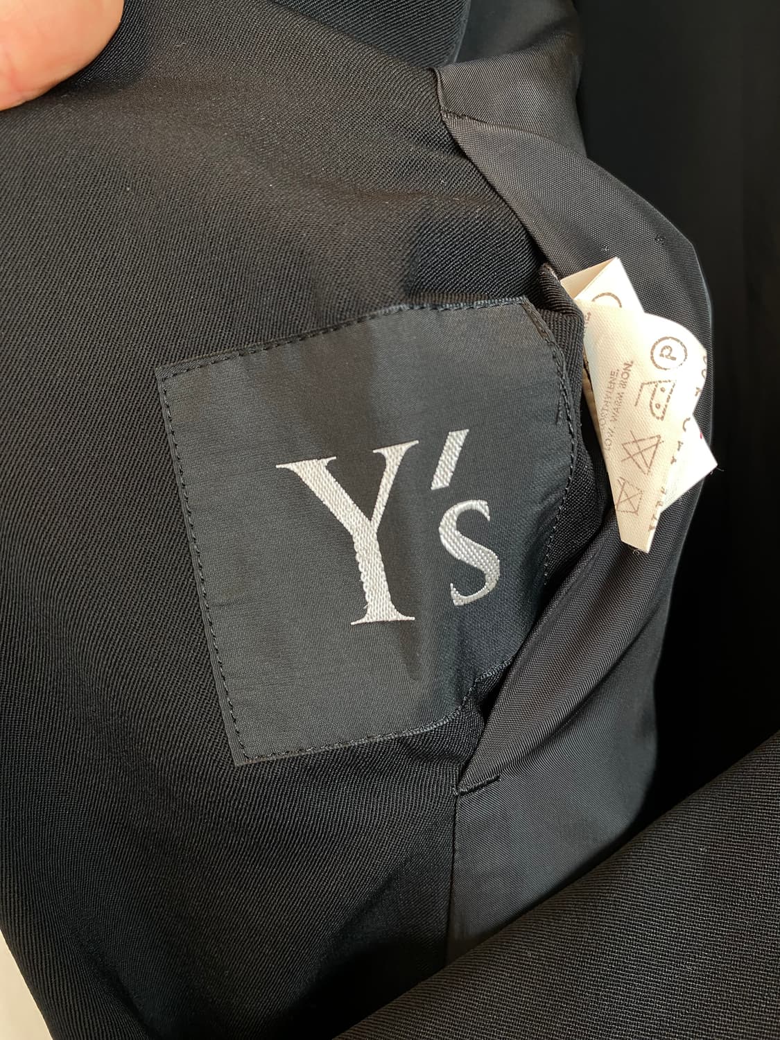 Y's 요지야마모토 블랙 블레이져(L) 상품이미지5
