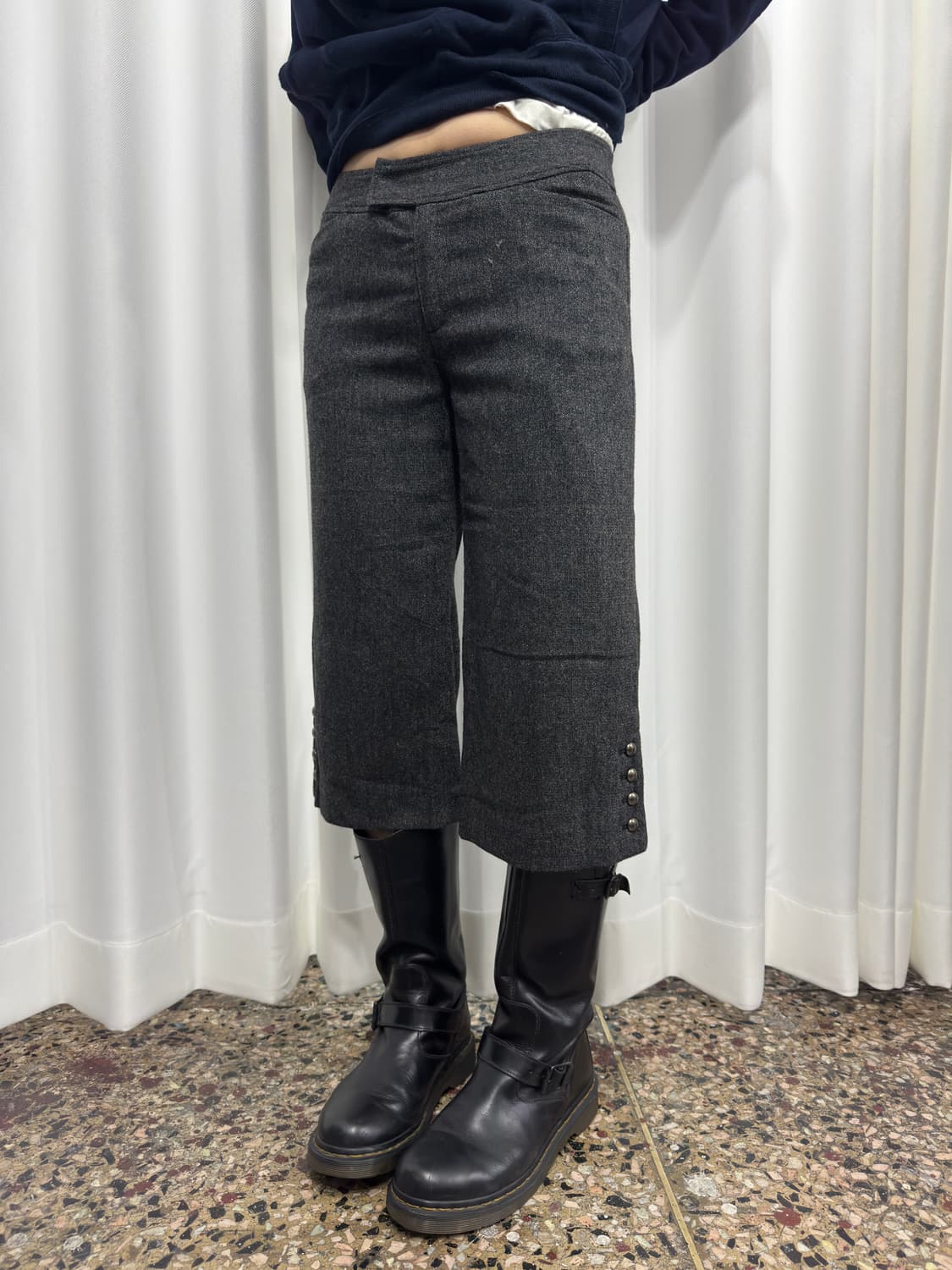 comme ca ism design wool half pants 상품이미지4