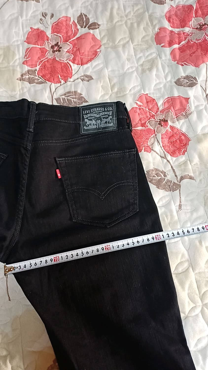 리바이스 511 스판블랙진 실측33인치 기장95 상품이미지9