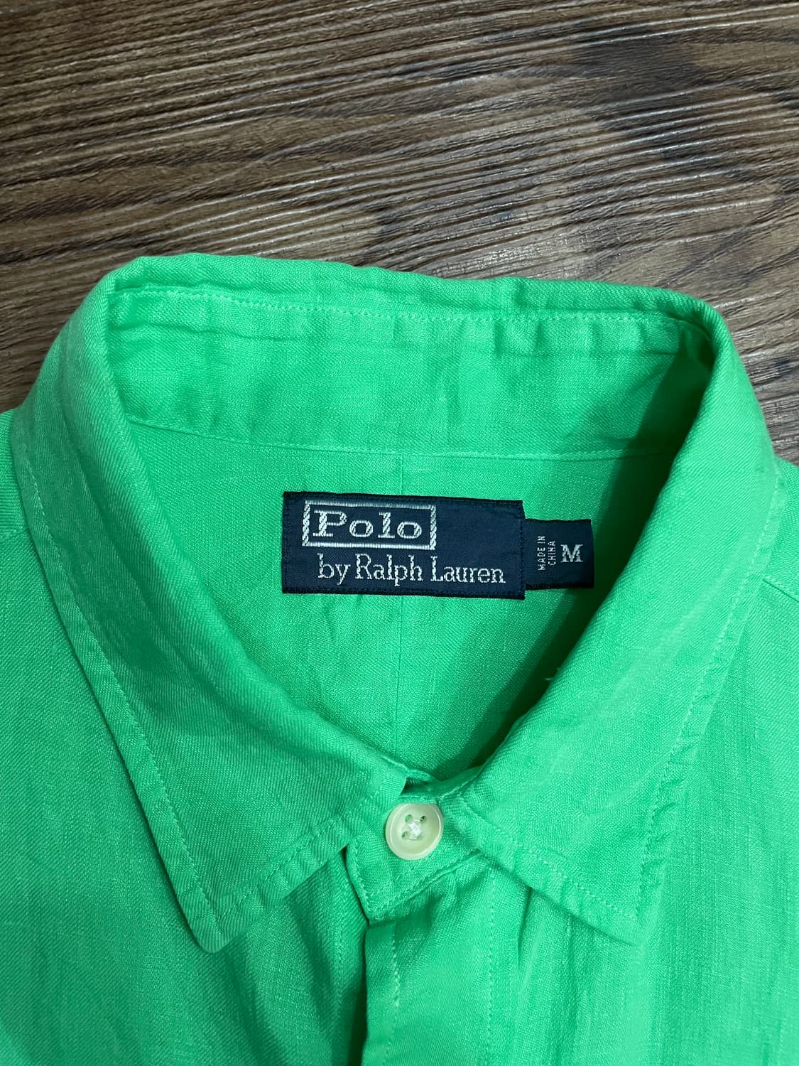 폴로 랄프로렌 사파리 롤탭 린넨 셔츠 그린 상품이미지7