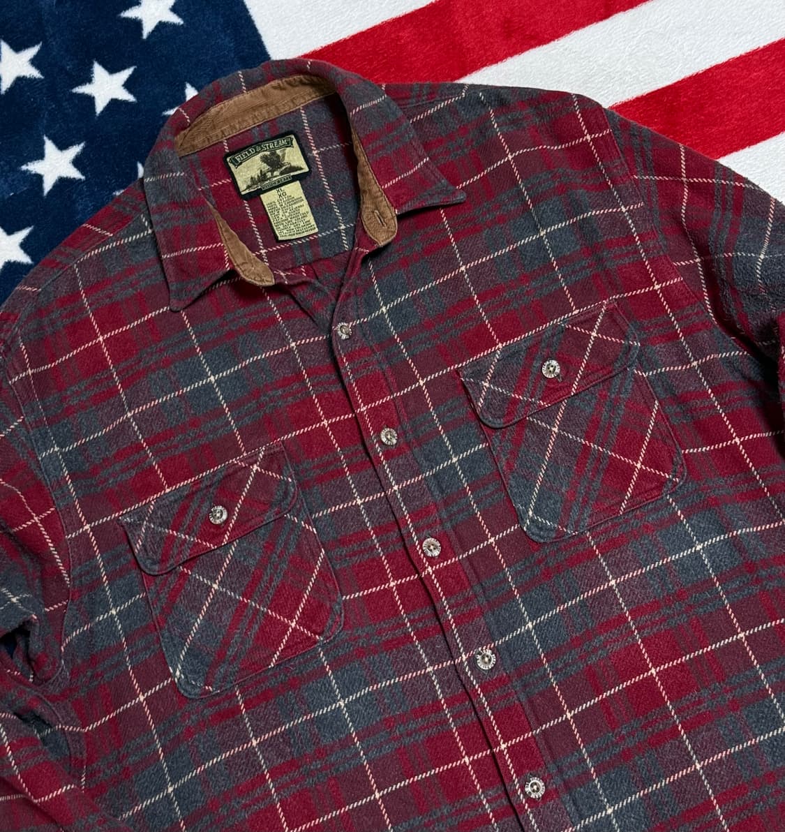 Field&Stream플란넬셔츠 빈티지플란넬셔츠 워크웨어 헤비플란넬셔츠 상품이미지4