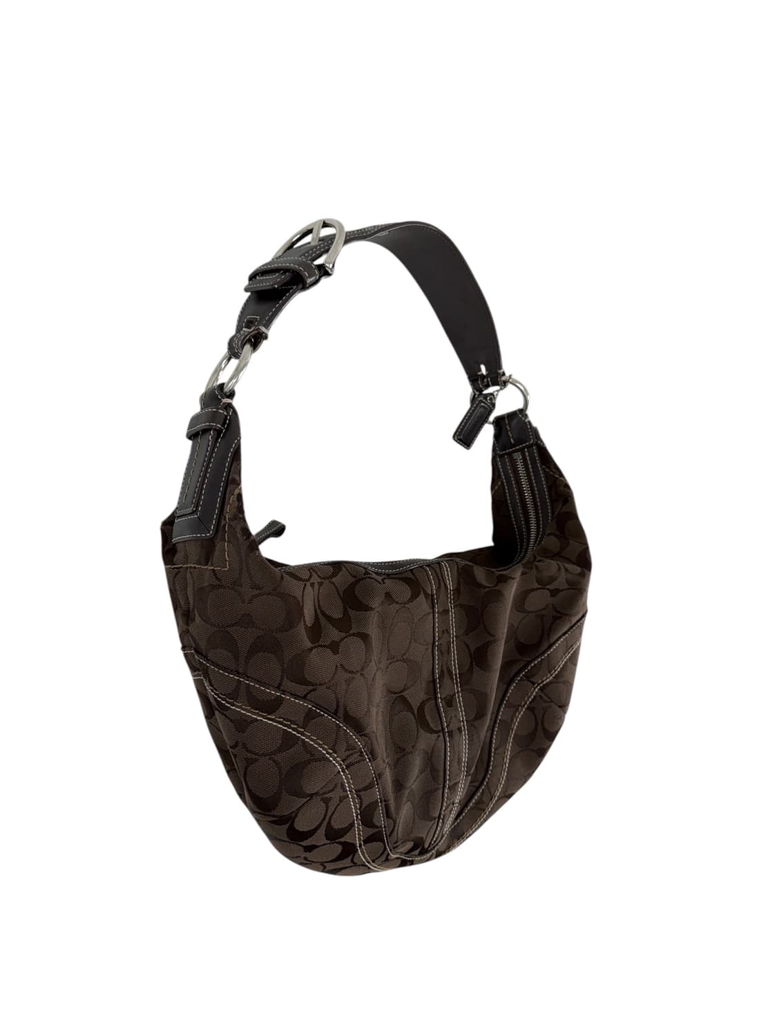 코치 시그니쳐 호보백 브라운 상품이미지2