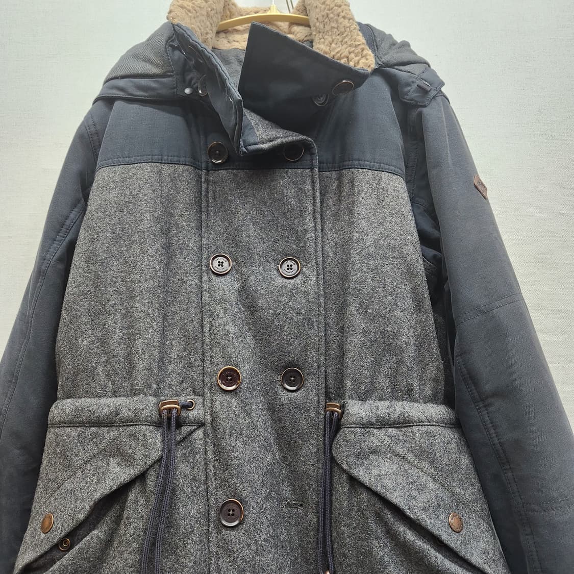 팀버랜드 코튼/울혼방 더블 버튼 자켓(안감) M(M) 상품이미지2