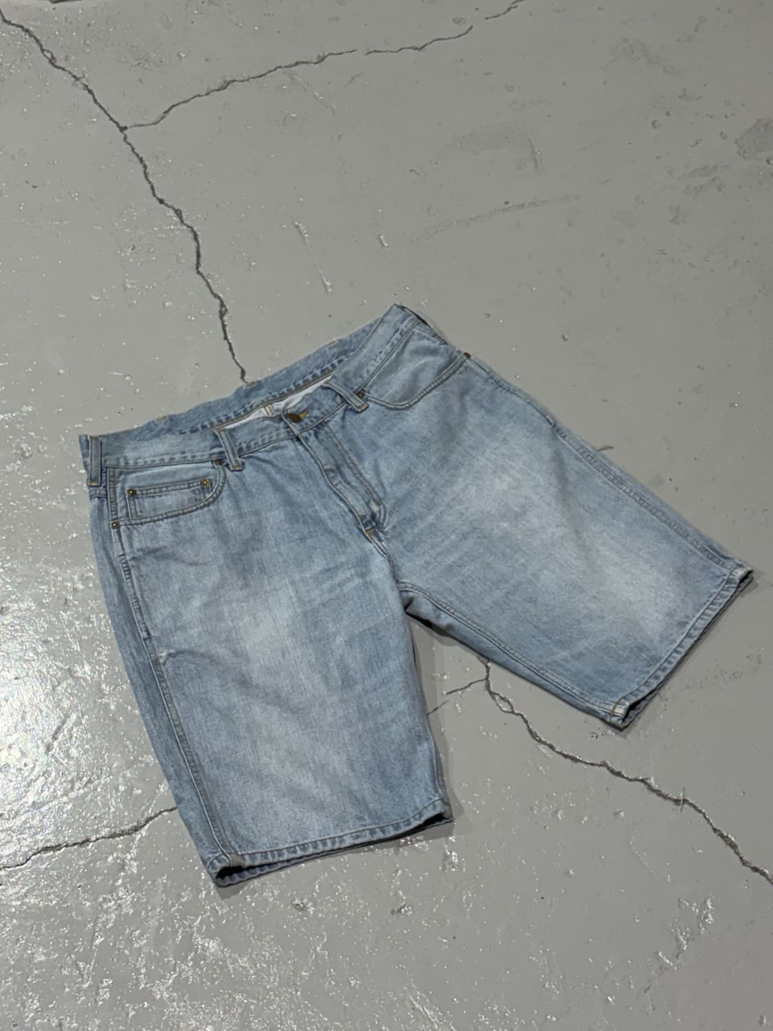 칼하트(Carhartt) 연청 웨스턴 데님 팬츠 반바지 상품이미지6